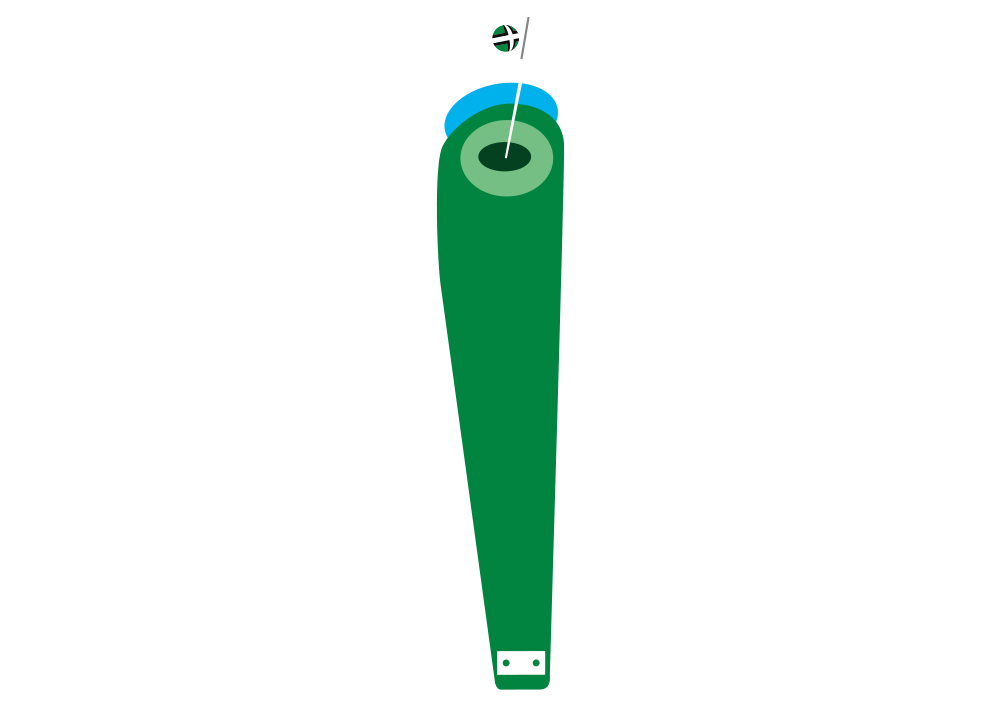 Illustration of Footgolf Devon hole 5