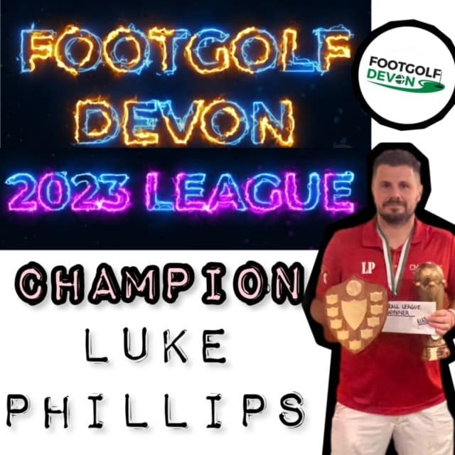 Footgolf Devon League 2023 champion, Luke Phillips